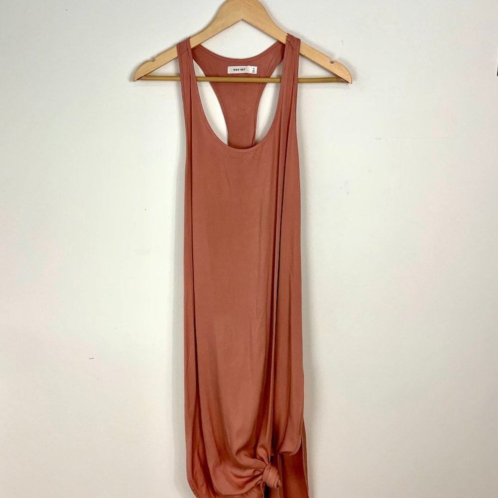 Santa Barbara Criss Cross Jersey Dress - Peach
